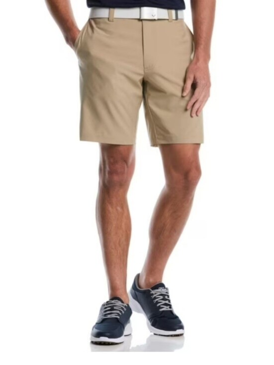 Callaway Other - NWT Callaway Men's Flat-Front Tan Golf Performance Shorts 9" Inseam Size 36